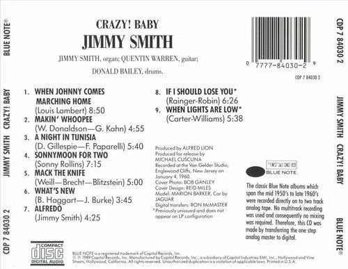 Jimmy Smith - Crazy! Baby (1960) CD Rip