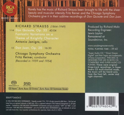 Fritz Reiner, Chicago Symphony Orchestra - Strauss: Don Quixote, Don Juan  (1954-59) [2006 SACD]