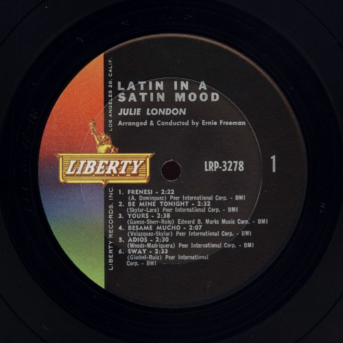 Julie London - Sings Latin In A Satin Mood (1963) [LP]