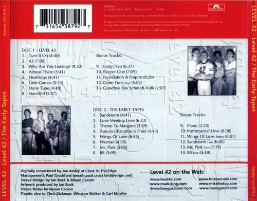 Level 42 - Level 42 / The Early Tape (Reissue, Remastered) (1981-82/2000)