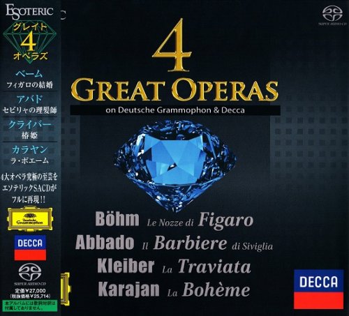 VA - 4 Great Operas: Figaro / Il Barbiere di Siviglia / La Traviata / La Bohème (2013) [SACD]