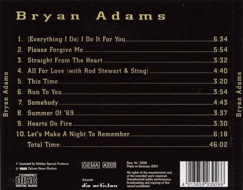 Bryan Adams - (Everything I Do) I Do It For You (2001)