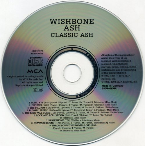 Wishbone Ash - Classic Ash (1977) {1992, Reissue}