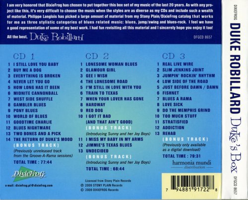 Duke Robillard - Duke's Box: The Blues And More... (2009) {3CD Box Set}