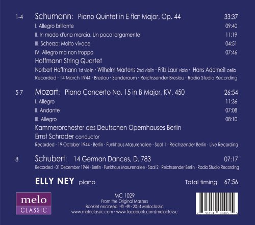 Elly Ney - Schumann, Mozart and Schubert (2014)