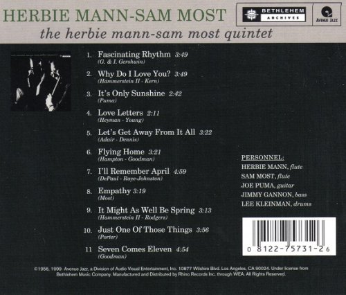 The Herbie Mann-Sam Most Quintet - The Herbie Mann-Sam Most Quintet (1955) [1999]