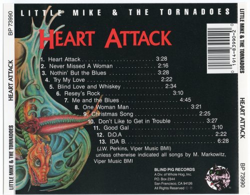 Little Mike & The Tornadoes - Heart Attack (1990)