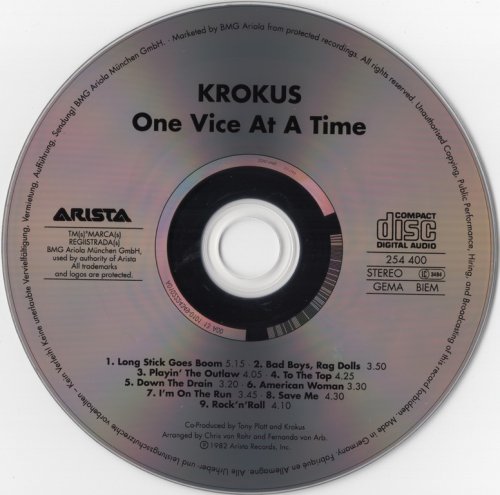 Krokus - One Vice At A Time (1982) CD-Rip