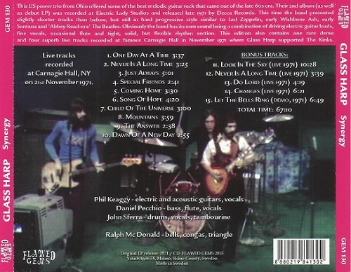 Glass Harp - Synergy (Reissue, Remastered, Bonus Tracks) (1971/2015)