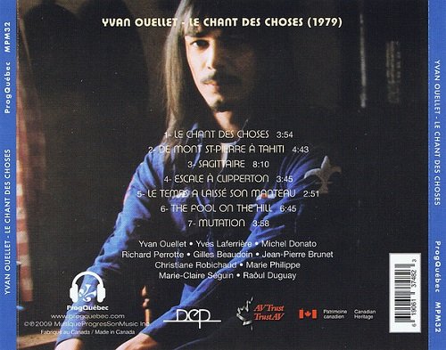 Yvan Ouellet - Le Chant Des Choses (Reissue) (1979/2009)