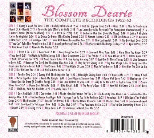 Blossom Dearie - The Complete Recordings 1952-1962 (4CD Box set) (2014)