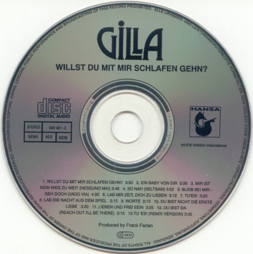 Gilla + Seventy Five Music - Willst Du Mit Mir Schlafen Gehn? (2013) CD-Rip