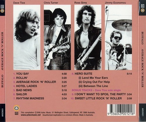 Buffalo - Average Rock'n'Roller (Reissue, Remastered) (1977/2006)