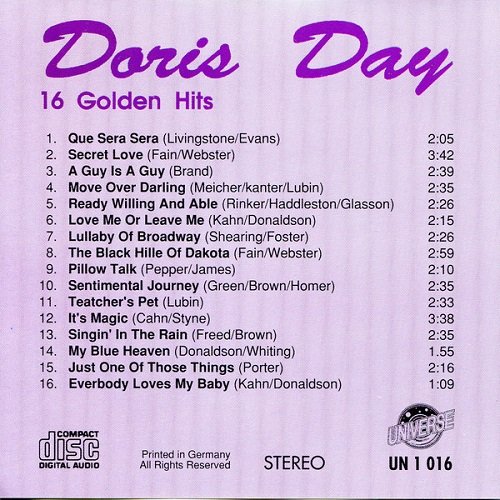 Doris Day - 16 Golden Hits (1990)