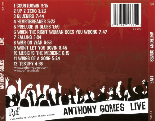 Anthony Gomes - Live (2008) Lossless