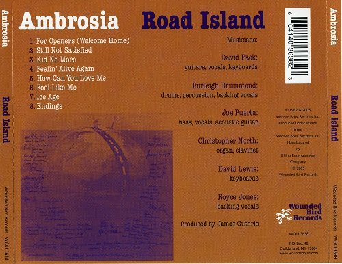 Ambrosia - Road Island (LP + Reissue) (1982/2005)