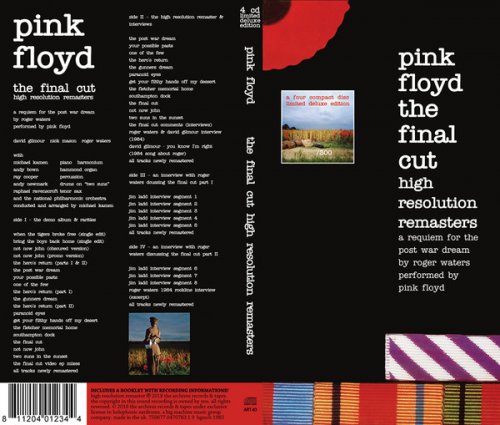 Pink Floyd - The Final Cut - High Resolution Remasteres (2018) [Bootleg]