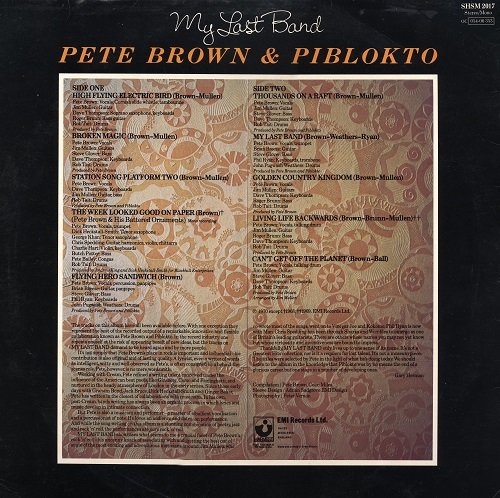 Pete Brown & Piblokto – My Last Band (1977) Vinyl