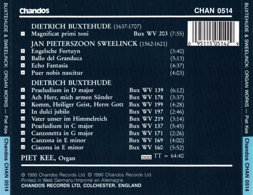 Piet Kee - Piet Kee plays Buxtehude & Sweelinck (1989)