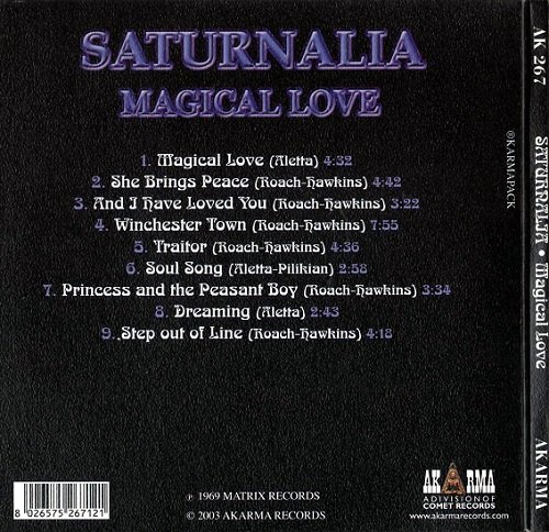 Saturnalia - Magical Love (Reissue) (1973/2003)