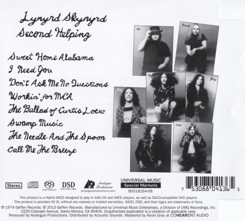 Lynyrd Skynyrd - Second Helping (1974) [2013 SACD]