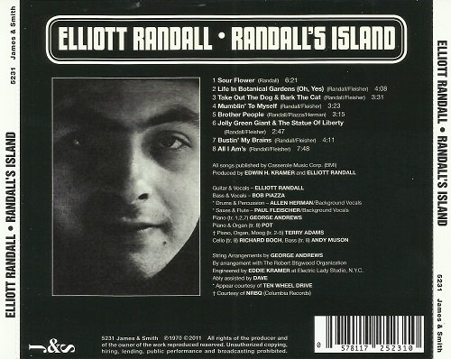 Elliott Randall - Randall's Island (Reissue) (1970/2011)