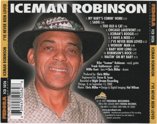 Iceman Robinson - I've Never Been Loved (2001)