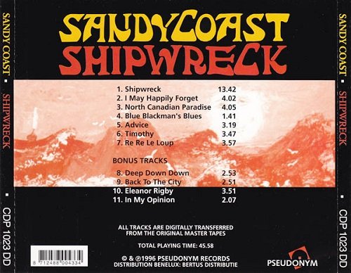 Sandy Coast - Shipwreck (Reissue, Remastered) (1969/1996)