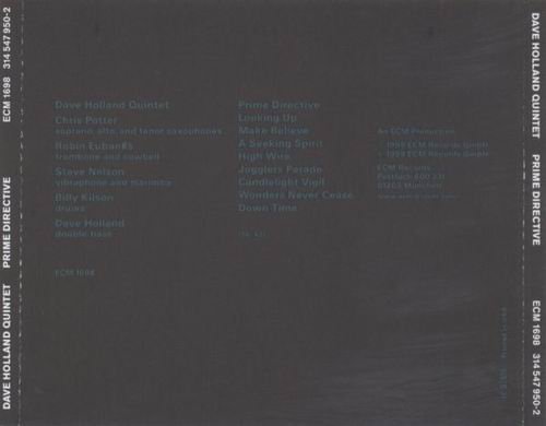 Dave Holland Quintet - Prime Directive (1999) Flac