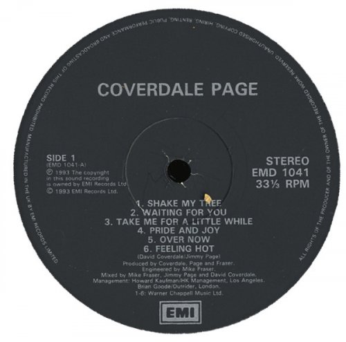 Coverdale / Page ‎– Coverdale / Page (1993) LP