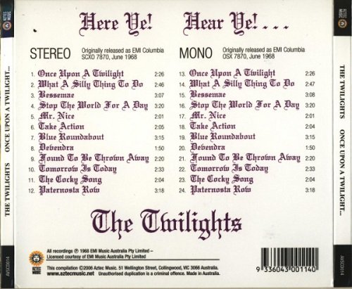 The Twilights - Once Upon A Twilight (Reissue, Remastered) (1968/2006)