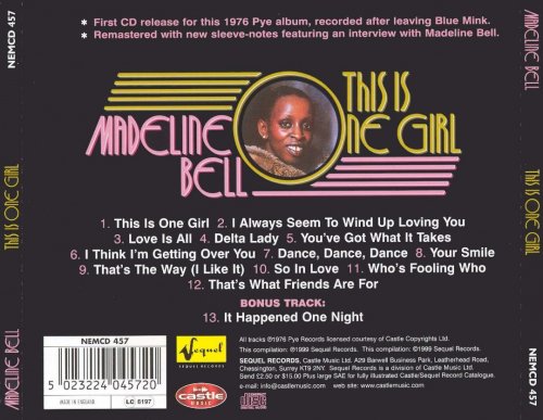 Madeline Bell - This Is One Girl (1999)