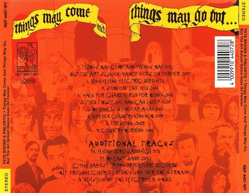 Pete Brown & Piblokto! – Things May Come And Things May Go, But The Art School Dance Goes On Forever (Reissue) (1970/1994)