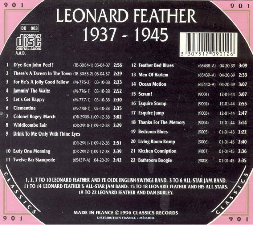 Leonard Feather - 1937-1945 {The Chronological Classics, 901}