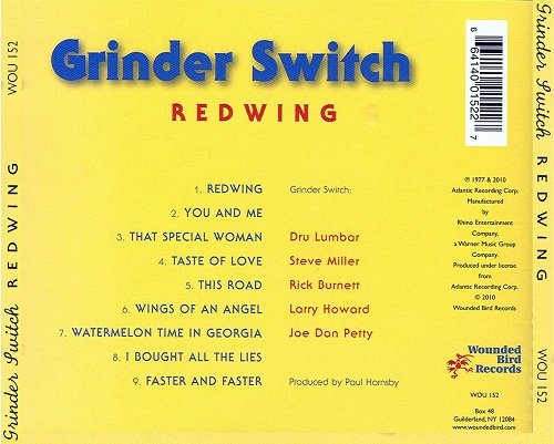 Grinderswitch - Redwing (Reissue) (1977/2010)