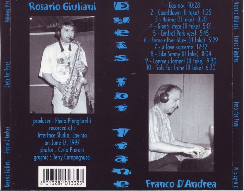 Rosario Giuliani & Franco D'Andrea - Duets for Trane (1997) FLAC