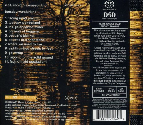 Esbjörn Svensson Trio - Tuesday Wonderland (2007) [SACD]