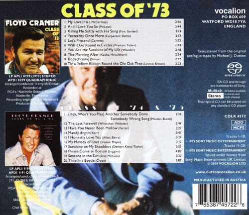 Floyd Cramer - Class Of '73 & Class Of '74-'75 (2016) [SACD]