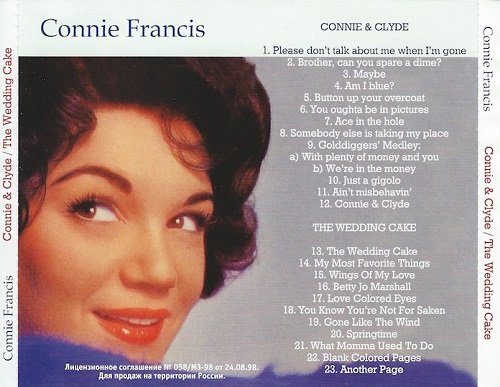 Connie Francis - Connie & Clyde / The Wedding Cake (Reissue) (1968-69/1997) Lossless