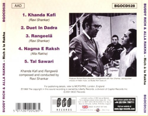 Buddy Rich & Alla Rakha - Rich A La Rakha (1968) FLAC