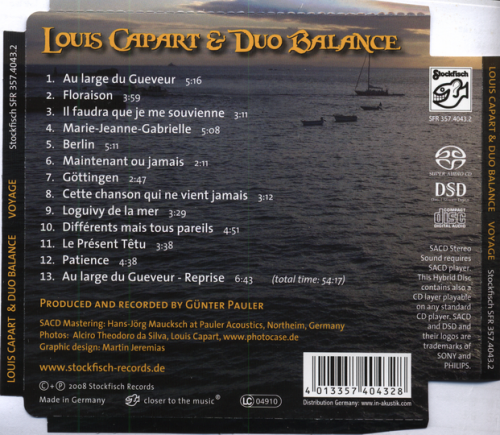 Louis Capart & Duo Balance - Voyage: D'une Ile A L'autre (2008) [SACD]