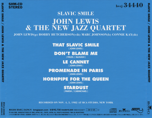 John Lewis & The New Jazz Quartet - Slavic Smile (Japan SHM-CD) (2009)