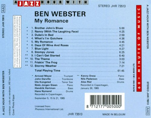 Ben Webster - My Romance (1989)