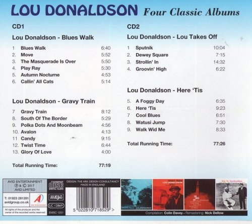 Lou Donaldson - Four Classic Albums (2CD, 2017)