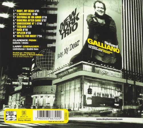 Richard Galliano New York Trio - Ruby, My Dear (2004) FLAC