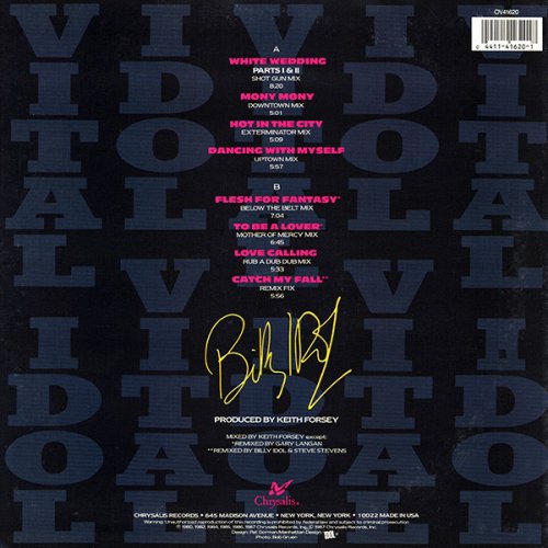 Billy Idol - Vital Idol (1987) LP