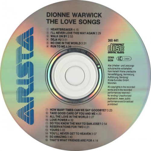 Dionne Warwick - The Love Songs (1989)