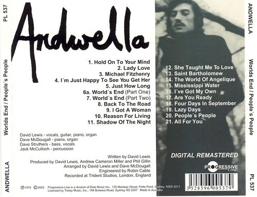Andwella - World's End / People's People (Reissue) (1970/2002)