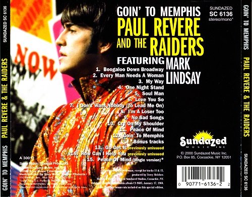 Paul Revere & The Raiders Featuring Mark Lindsay - Goin' To Memphis (Reissue, Remastered) (1968/2000)