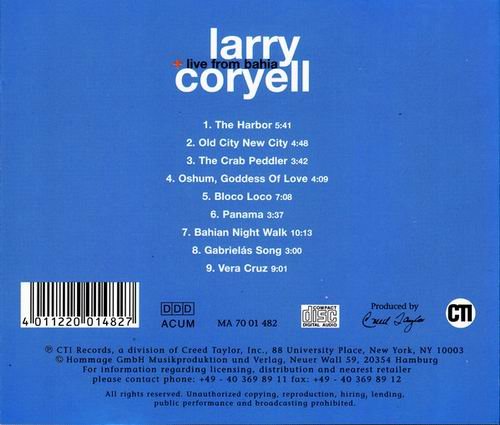 Larry Coryell - Live From Bahia (1992) CD Rip